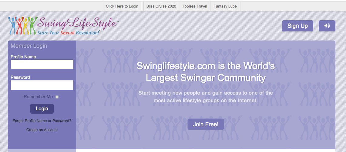 SwingLifestyle main page