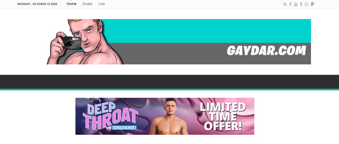 Gaydar main page